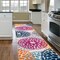 World Rug Gallery Modern Floral Circles Design 2' x 7'2'' Multi Runner Rug 9099MULTI2X7 - alternate 1